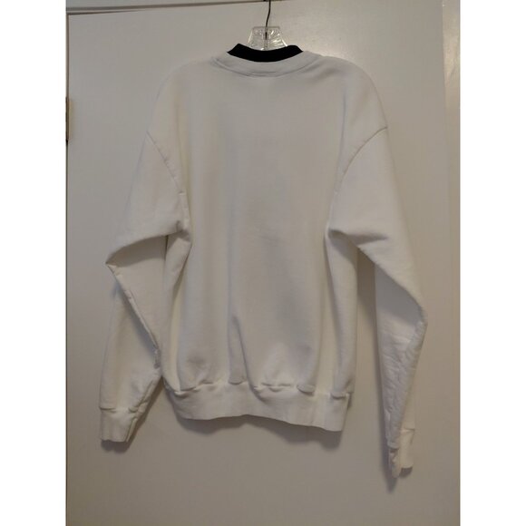 Vintage Christmas Sweatshirt M&C Energy Sportswear Snowman USA Made White Large - Picture 4 of 9